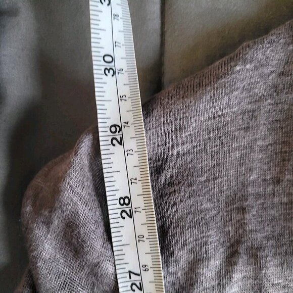 Nordstrom Classiques Entrier 100% Linen Cardigan Sweater Size Medium Belted - Picture 4 of 11